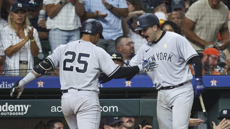 Yankees cruise past Astros to complete sweep, cap road trip