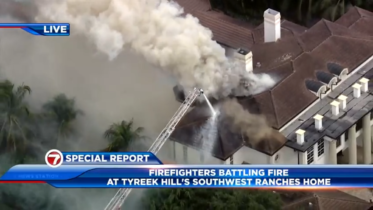 Fire breaks out at Tyreek Hill's house