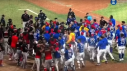 Exiled-MLBer Yasiel Puig in Venezuelan Baseball League brawl
