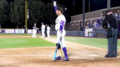 ECU infielder who lost leg in boating accident makes collegiate debut